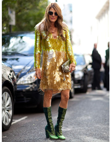 Street Styl Spring 2012: London Fashion Week - Women's Wear - Topshop - Dress - Fashion Week - Street Style