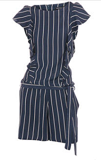 Navy stripe playsuit - Playsuit - Dorothy Perkins - Women's Wear