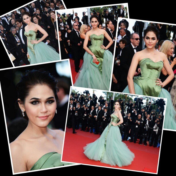 สวยเว่อร์! ชมพู่ อารยา สง่างามกับชุดสุดหรู Zac Posen ณ เมืองคานส์ - Celeb Style - แฟชั่นดารา - ชมพู่ อารยา - งานพรมแดงเมืองคานส์ - ชมพูใส่ชุดสุดหรู - Zac Posen - ชุดสีเขียวฟูฟ่อง
