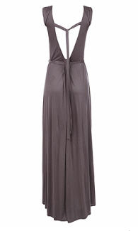 Grey Jersey Pleated Maxi Dress - Wallis - Women's Wear - Dress