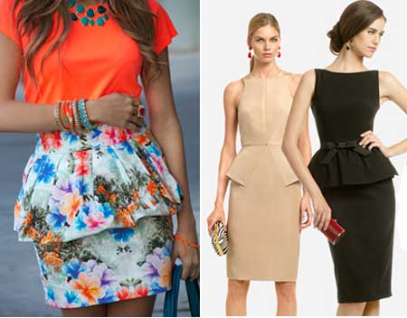 แฟชั่นเรียบหรู อวดชายเสื้อสวย สไตล์  Peplum - แฟชั่นเสื้อผ้า - Peplum - วงการแฟชั่น - เดรส - Victoria Beckham - ปิดหน้าท้อง
