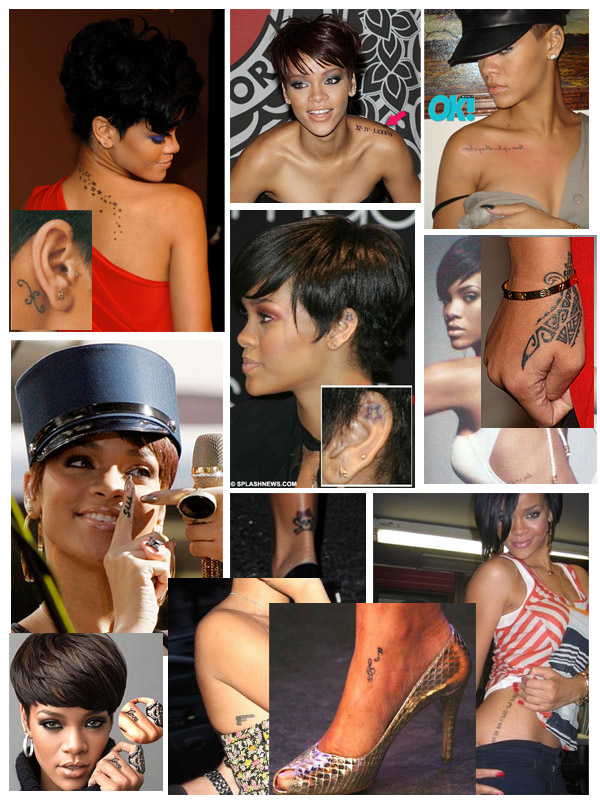 รอยสักสุดเท่ของสามเซเลบดัง!!! - รอยสัก - Angelina Jolie - David Beckham - Rihanna