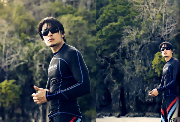 หนุ่มแทคในมาดสปอร์ตแมน  จากนิตยสาร men's health - นิตยสาร - หุ่นเฟิร์ม - กีฬาทางน้ำ - ซิกแพคแน่น - แทค ภรัณยู - men's health - แฟชั่น