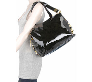 Black patent multiway bag - Dorothy Perkins - Bag
