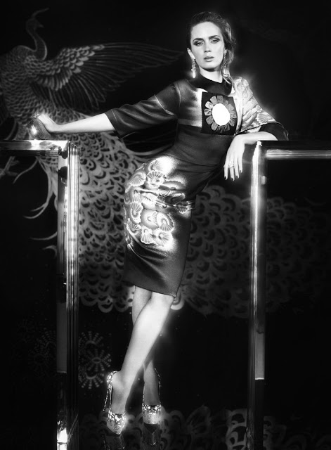 Emily Blunt tạo dáng quý phái trên tạp chí InStyle Mỹ tháng 5/2013. - Emily Blunt - Phong cách sao - Tin thời trang - Thời trang