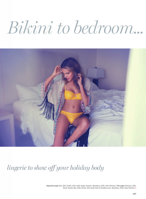 Đẹp như mơ với BST ảnh thời trang nội y “Bikini To Bedroom” trên tạp chí Cosmopolitan Anh tháng 6/2013. [PHOTOS] - Janini Millet - Người mẫu - Thời trang - Nội y
