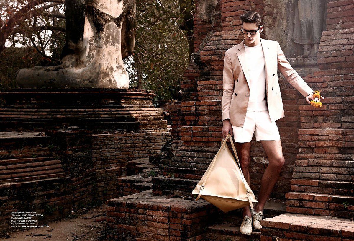 Dominik Baue Qua Thái Lan Chụp Ảnh Cho Tạp Chí Essential Homme