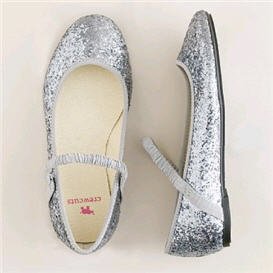 Girls' glitter ballet flats - Shoes - Kids Shoes - J.Crew