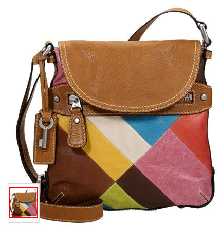 New  - Maddox Patchwork Crossbody - Bag - Fossil