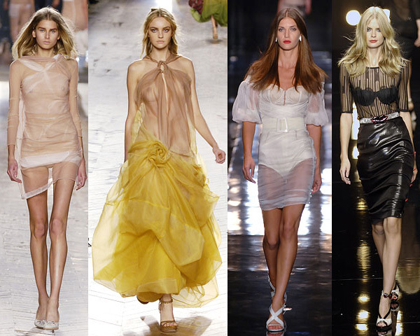 Sheer Fabric Clothing: 2008 Fashion Trend Global Fashion Report