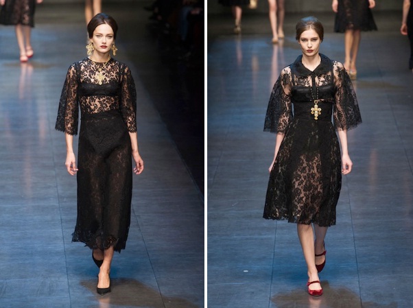 ความอลังการ!! Dolce&Gabbana Gets Regal, Religious for Fall 2013 - แฟชั่นคุณผู้หญิง - เทรนด์ใหม่ - แฟชั่นโชว์ - Dolce&Gabbana