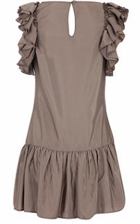 Khaki ruffle frill hem tunic - Dorothy Perkins - Women's Wear - Dress