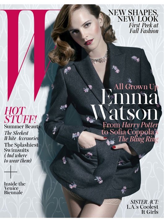Emma Watson Say Đắm Trên Trang Bìa Tạp Chí W Tháng 6/7 2013 - Emma Watson - Sao nữ - Trang bìa - Tạp chí W