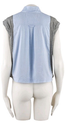 Denim Oxford Short Sleeve - Alexander Wang - Women's Wear