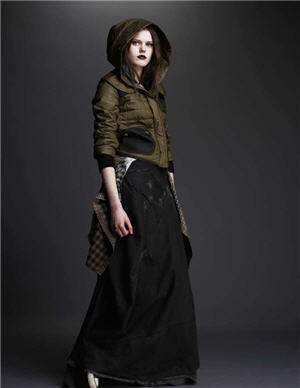 McQ by McQueen punky and patched for Fall 2010 - Alexander McQueen - McQ - Women's Wear