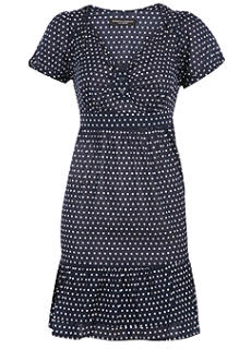 Navy spot dress - Dress - Dorothy Perkins - Women's Wear