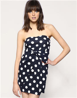 ASOS Spot Bow Ponti Dress - ASOS - Women's Wear - Dress