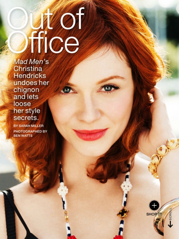 Christina Hendricks khoe vẻ mặn mà trên tạp chí Lucky tháng 6/2013. - Christina Hendricks - Phong cách sao - Tin thời trang
