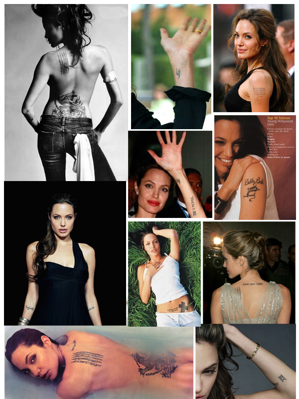 รอยสักสุดเท่ของสามเซเลบดัง!!! - รอยสัก - Angelina Jolie - David Beckham - Rihanna