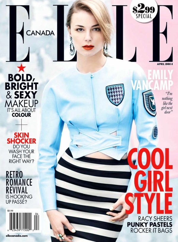 Emily VanCamp diện đồ xanh ‘dịu mắt’ trên tạp chí Elle Canada tháng 4/2014 - Emily VanCamp - Elle Canada - Sao - Phong Cách Sao - Thời trang nữ - Tin Thời Trang