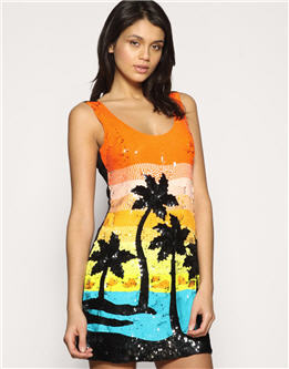 ASOS Sequin Sunset Vest Dress - ASOS - Women's Wear - Dress