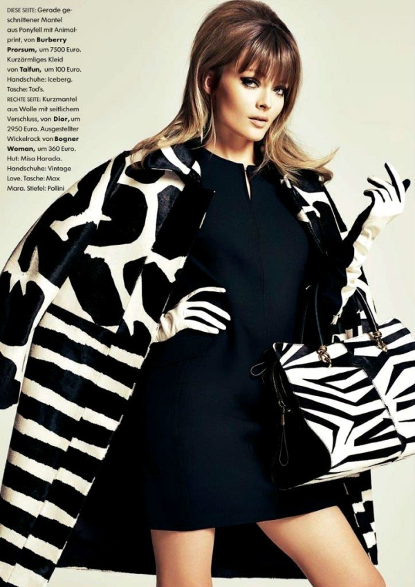 Olga Maliouk in Black and White for Elle Germany November 2013 Issue - Olga Maliouk - Elle Germany - Celeb Styles - Fashion News - Photo