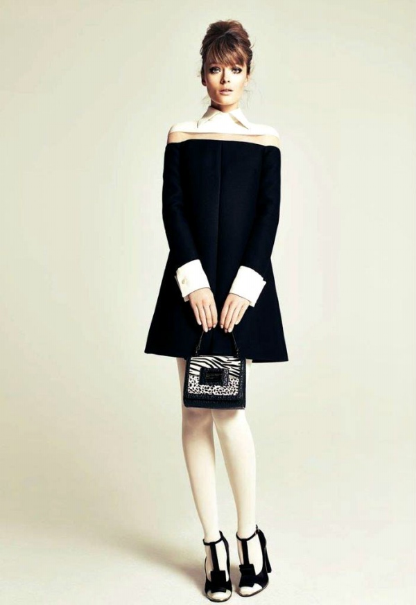 Olga Maliouk in Black and White for Elle Germany November 2013 Issue - Olga Maliouk - Elle Germany - Celeb Styles - Fashion News - Photo