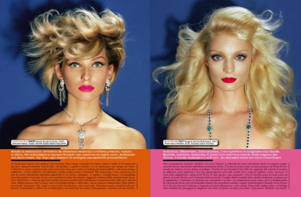 Color? Yes Please: Striking Beauty Story on Vogue Italia November 2013 Issue - Anais Pouliot - Kelsey Van Mook - Melissa Tammerijn - Vogue Italia - Fashion News - Model