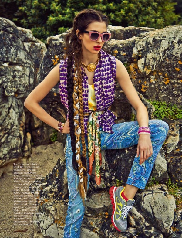 Anna Maria Cajner xinh đẹp trên Elle Croatia tháng 5