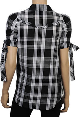 Plaid Multi Button Shirt - Twelve by Twelve - Women's Wear