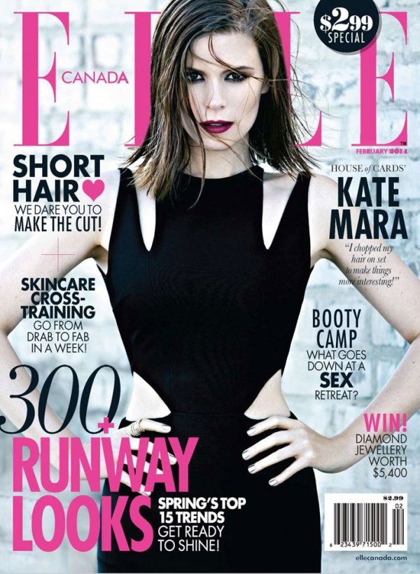 Kate Mara lên bìa tạp chí Elle Canada
