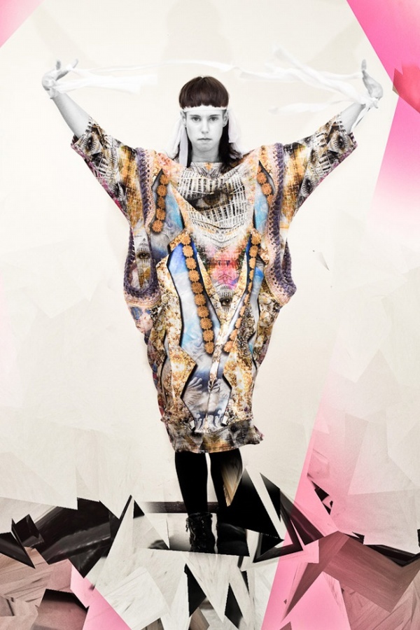 Enter Into Psychedelic & Colourful World with 'Le Troisième Oeil' Collection by TaTa Christiane [PHOTOS] - TaTa Christiane - Fashion - Collection - Designer - Fall/Winter 2013-14 - Photo