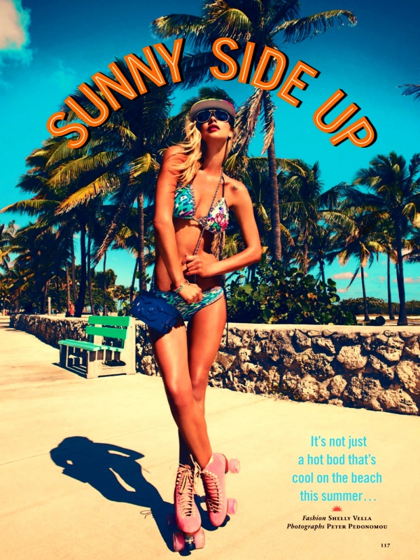 Lisa Seiffert diện bikini khoe dáng trên tạp chí Cosmopolitan Anh tháng 7/2013. - Lisa Seiffert - Người mẫu - Thư viện ảnh