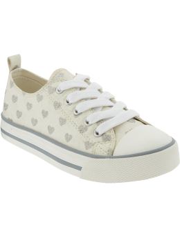 Girls Glitter Heart-Print Sneakers - Old Navy - Shoes - Kids Shoes