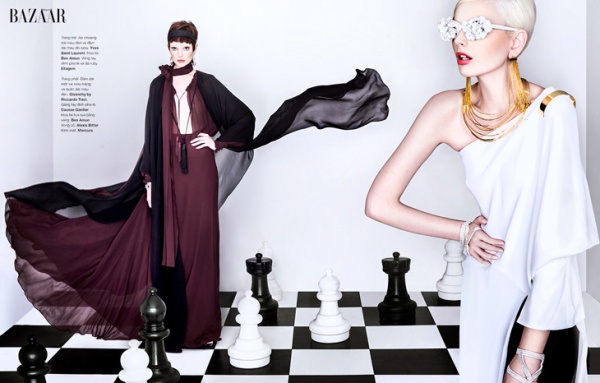 "Một Ván Cờ Người" trên Tạp chí Harper's Bazaar Việt Nam - Thời trang nữ - Người mẫu - Thời trang - Tạp chí thời trang - Harper's Bazaar VN - Hình ảnh