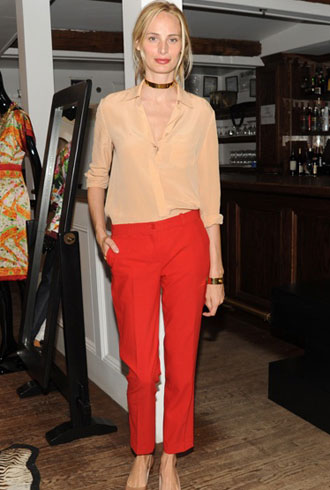 Lady in Red แฟชั่นตามรอยคนดังกับกางเกงแดงแรงสุดใจ!! - แฟชั่นคุณผู้หญิง - Celeb Style - กางเกงแดง