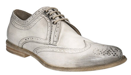 TINTED WHITE BROGUE OXFORD - Shoes - Men's Shoes - Alexander McQueen