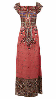 Pink Border Print Maxi Dress - Wallis - Women's Wear - Dress