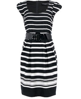 Black stripe border dress - Dress - Dorothy Perkins - Women's Wear