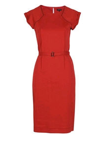 Belted Jersey Dress - Jaeger - Dress - Women's Wear