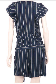 Navy stripe playsuit - Playsuit - Dorothy Perkins - Women's Wear