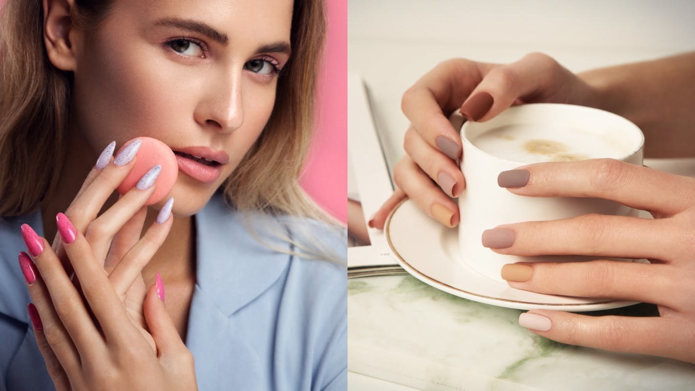 Autumn manicure trends: from cozy coffee shades to colorful "French"