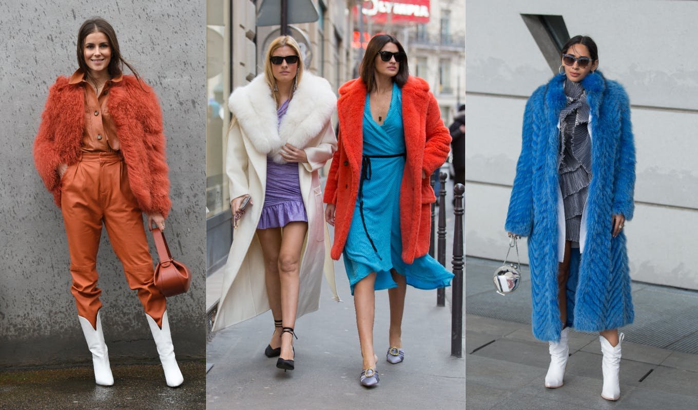 Street fashion: bright and colorful winter combinations