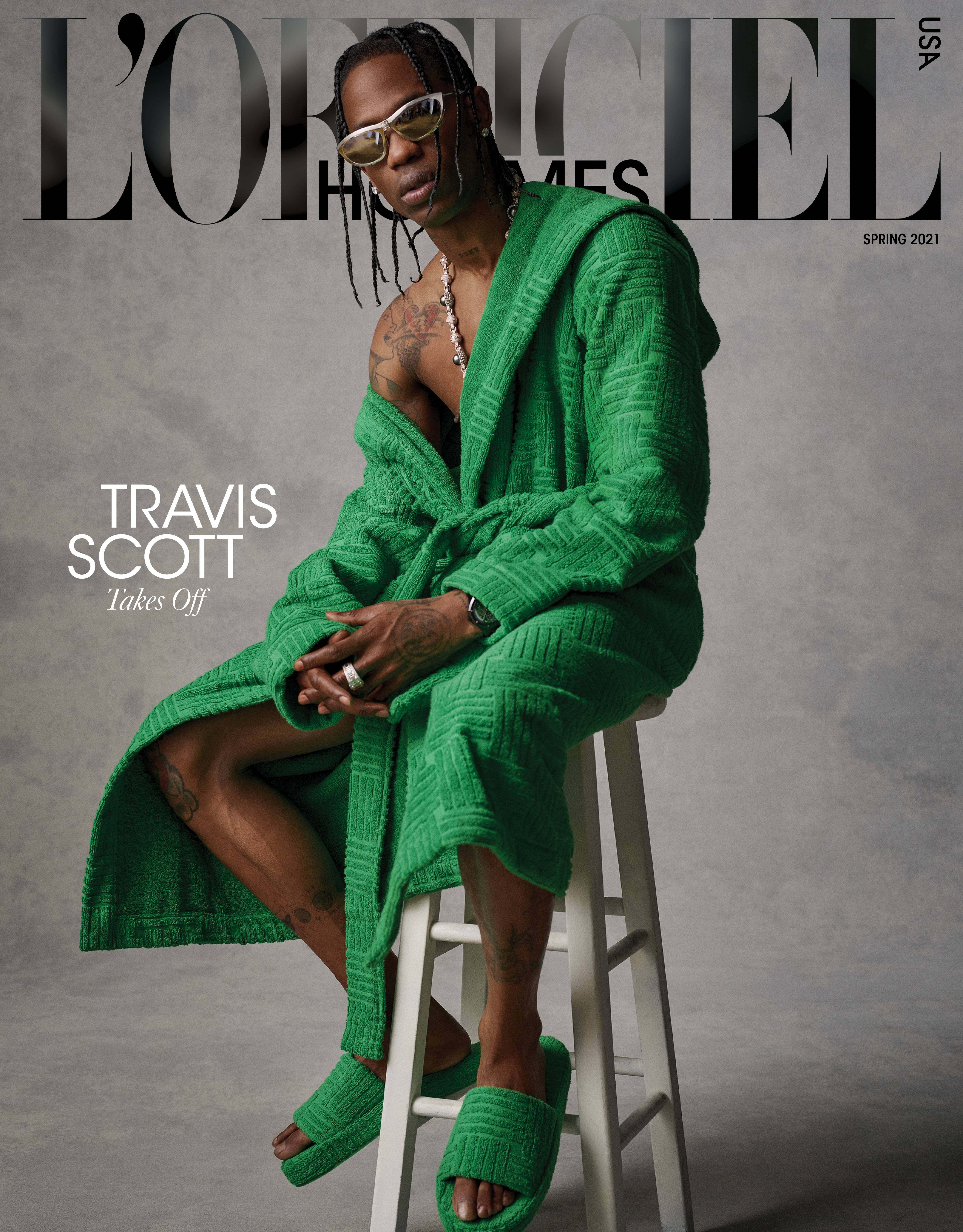 Travis Scott Covers L'OFFICIEL Hommes Spring 2021