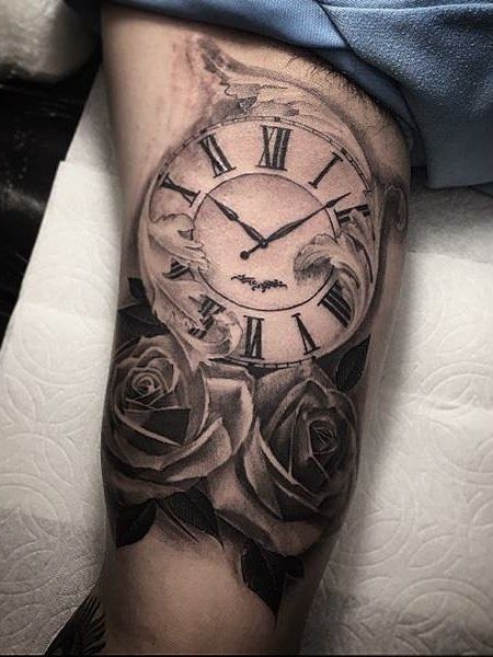 Interesting. I asked Dall E to design a color and black/grey realistic  tattoo featuring flowers and a stop watch and it actually came up with  something useful : r/TattooDesigns