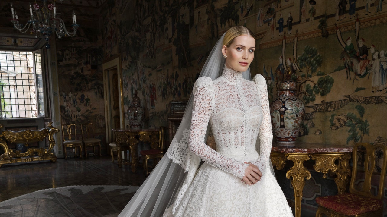 Lady Kitty Spencer Weds in Rome Wearing Multiple Dolce & Gabbana Alta Moda Gowns