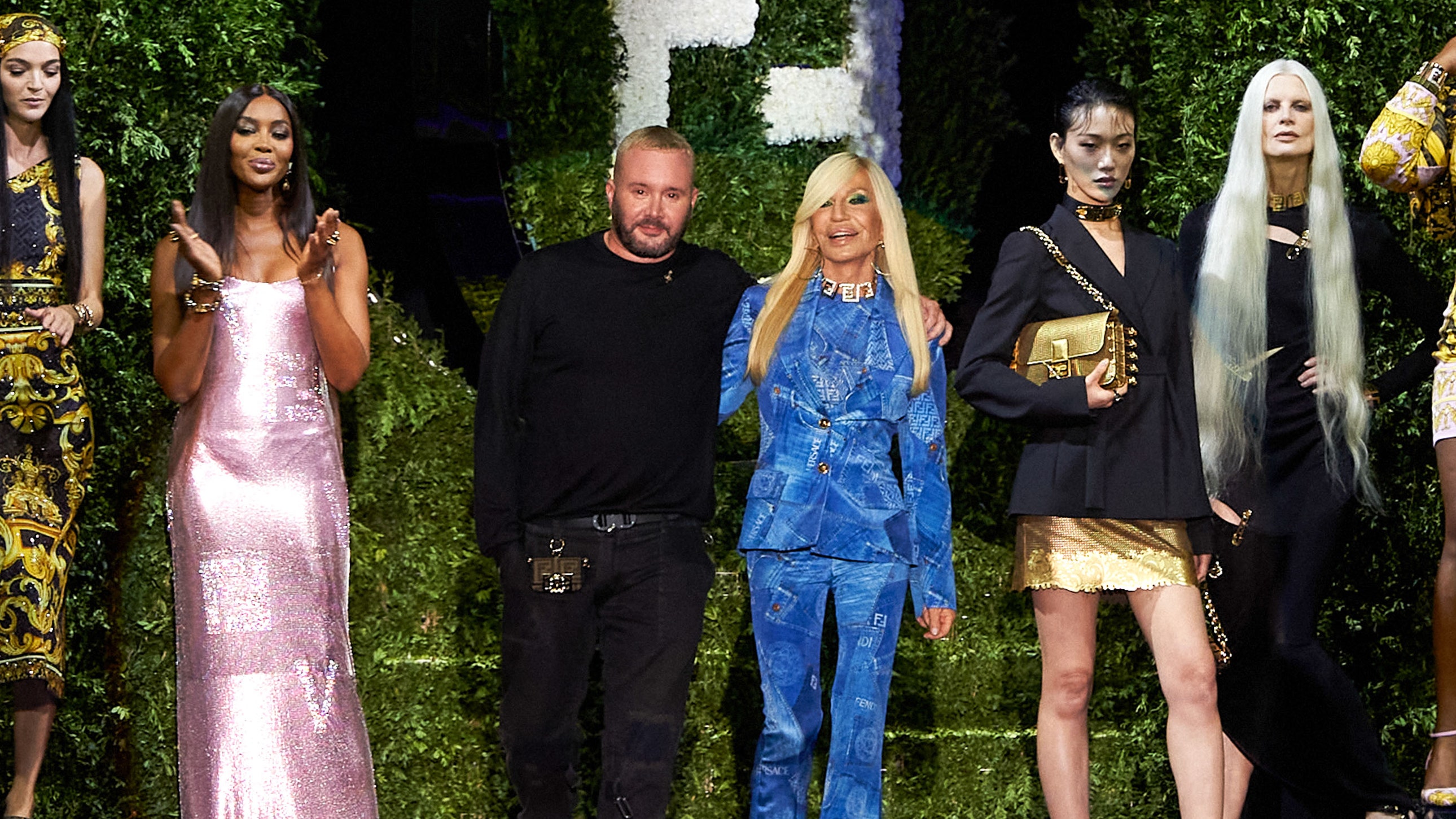 How Do You Say Fendace? Kate Moss, Naomi Campbell, and More Step Out in Versace and Fendi’s Runway Collaboration
